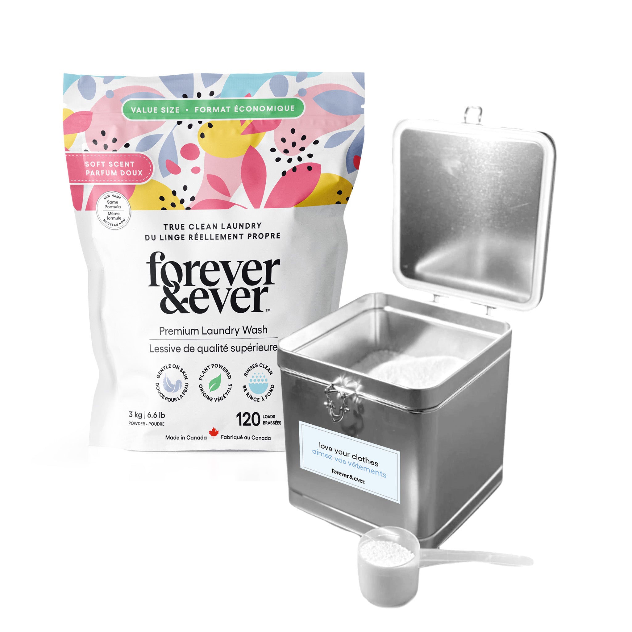 3 KG Powder Pouch + Refillable Tin