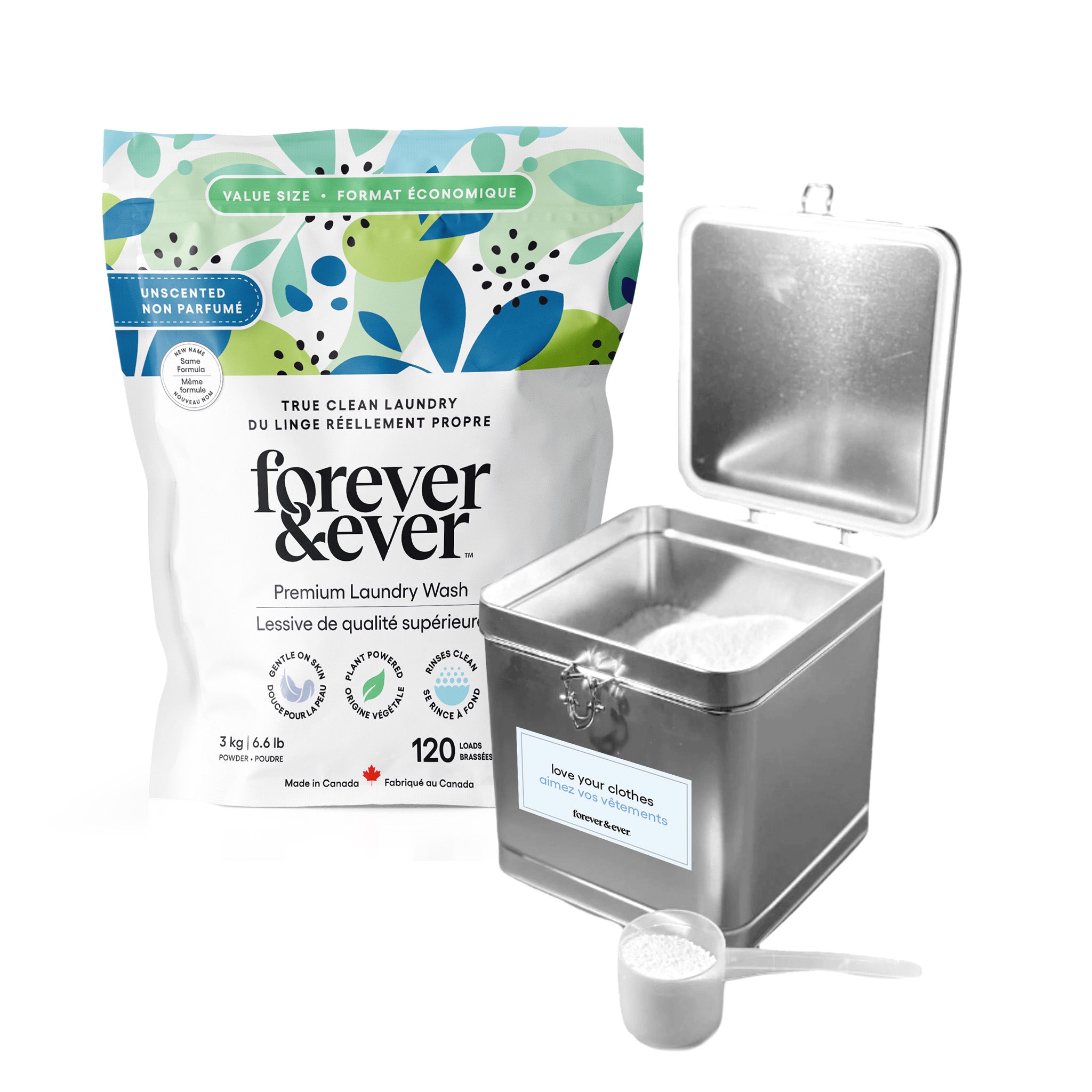 3 KG Powder Pouch + Refillable Tin