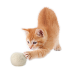 "Meow" Catnip Infused Wool Balls - Set of 2 in a cotton pouch